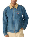 DICKIES DENIM PAINTER JACKET KHAKI TINTED BLUE