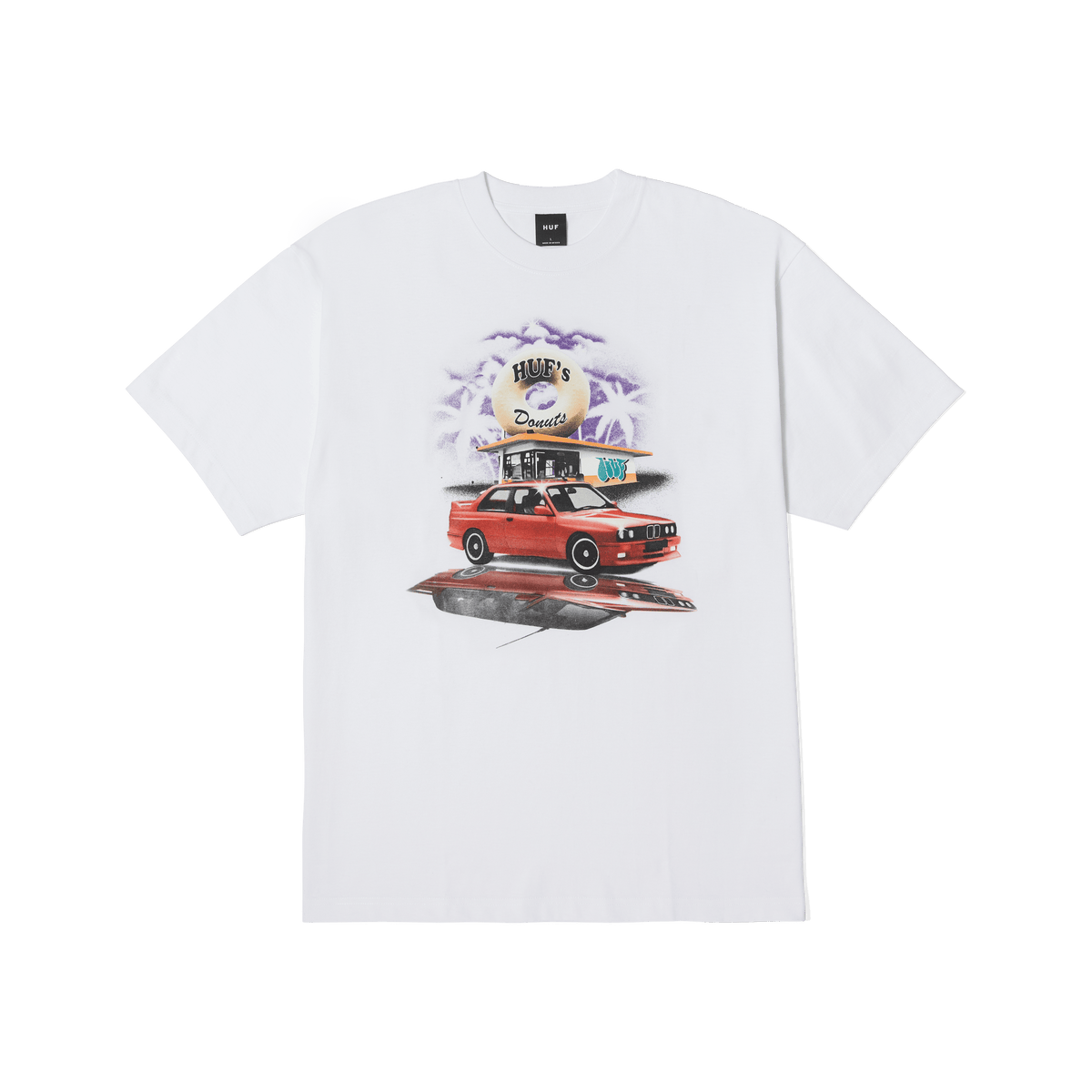 HUF DRIVE THRU T SHIRT WHITE