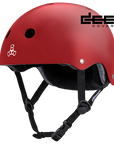 TRIPLE 8 DEEP COVER HELMET RED GLOSSY - The Drive Skateboard Shop