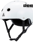 TRIPLE 8 DEEP COVER HELMET WHITE GLOSS