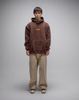 FORMER LEGACY EMB HOODY BROWN