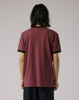 FORMER VARNISH RINGER T-SHIRT PLUMB