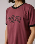 FORMER VARNISH RINGER T-SHIRT PLUMB