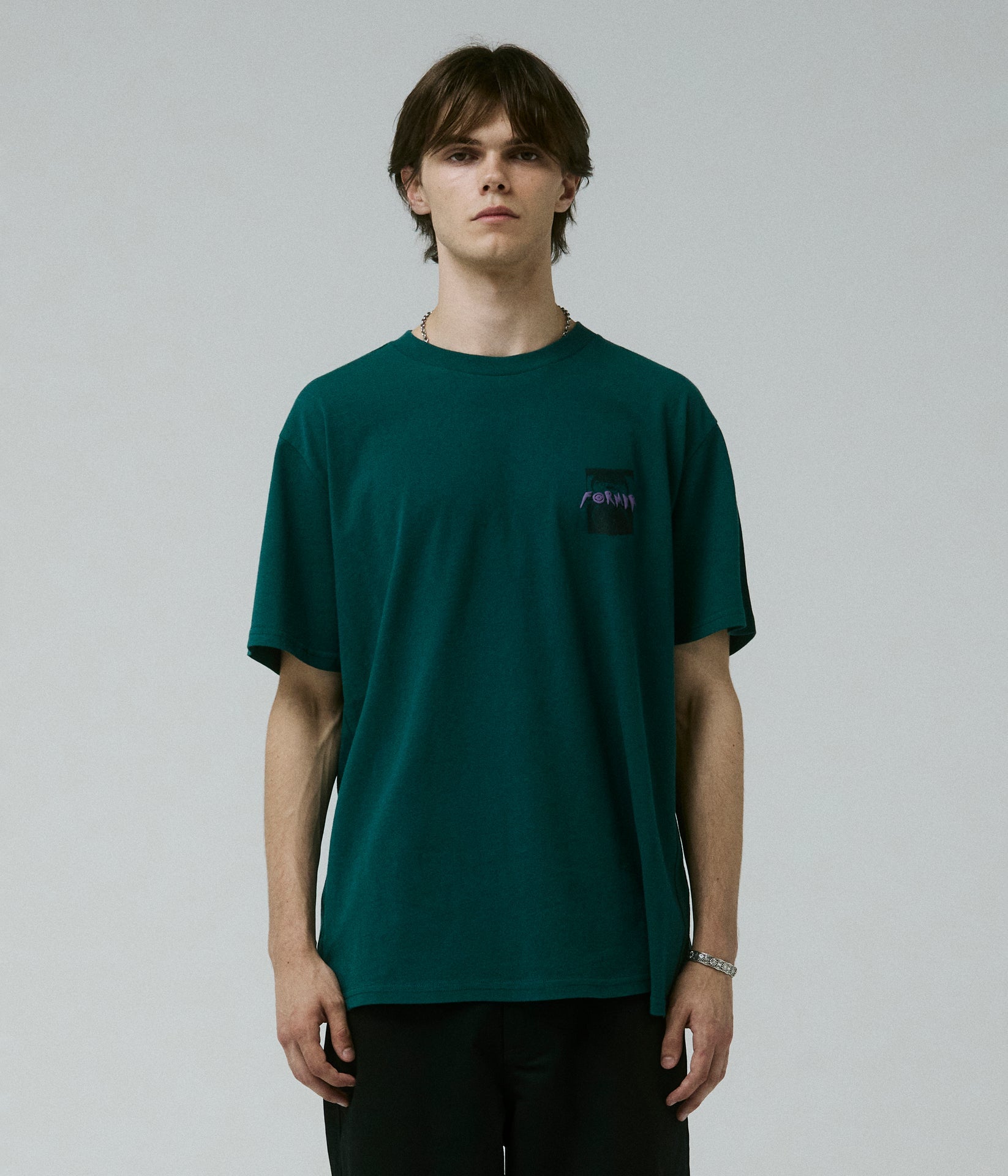 FORMER DROID CRUX T-SHIRT PETROL - The Drive Skateboard Shop