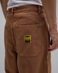 FORMER REYNOLDS OVERDYE DENIM PANT WASHED BROWN