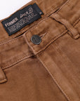 FORMER REYNOLDS OVERDYE DENIM PANT WASHED BROWN