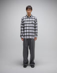 FORMER VIVIAN CHECK LONGSLEEVE FLANNEL SHIRT GREY