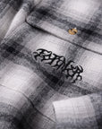 FORMER VIVIAN CHECK LONGSLEEVE FLANNEL SHIRT GREY
