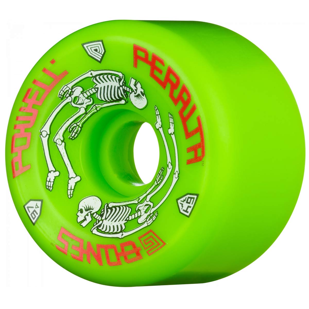 トップス 90s Powell \"Bones Weels\" Skate One Tag Powell Peralta G-Bones Wheels Black 64/97a (4 pack) - Powell