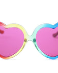 HAPPY HOUR SUNGLASSES HEART ONS RAINBOW FADE