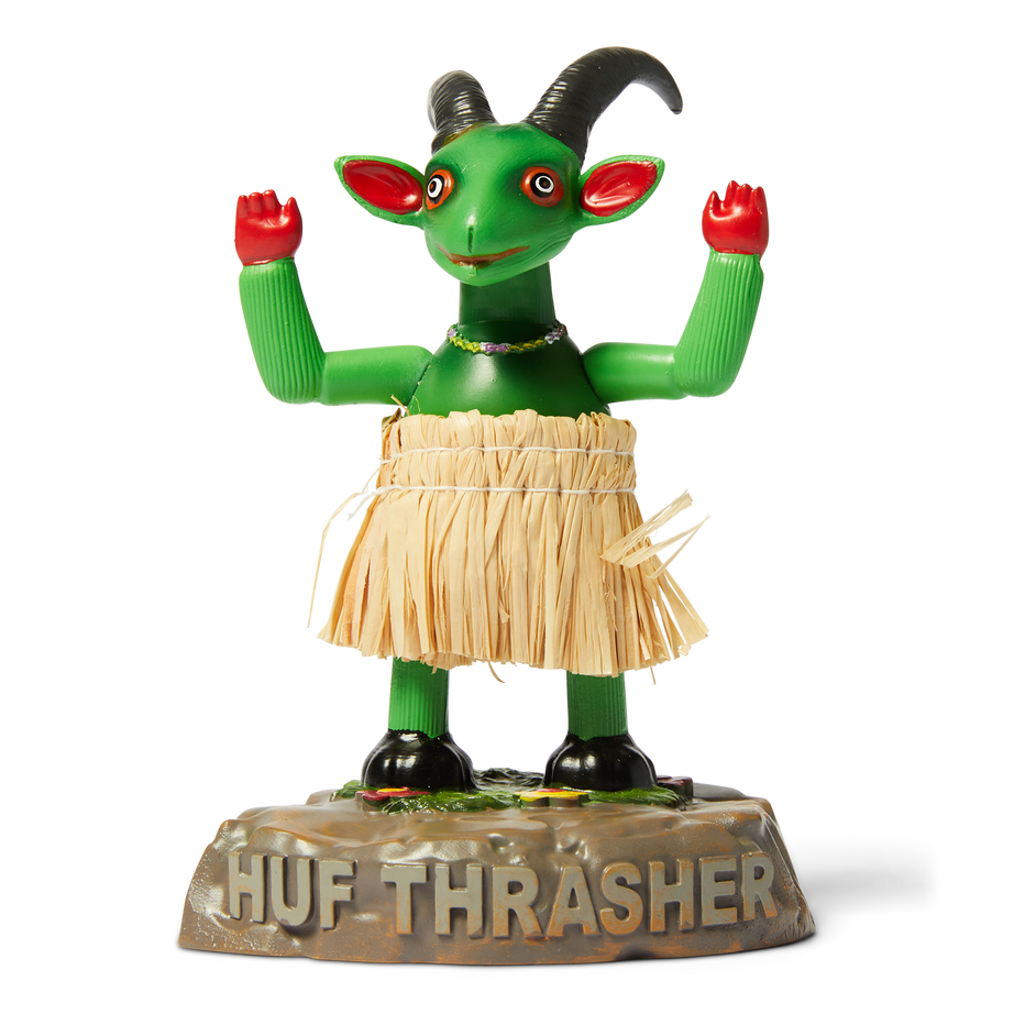 【限定】HUF　THRASHER　コラボレーション　BOBBLE GOAT HUF X THRASHER HULA GOAT – The Drive Skateboard Shop