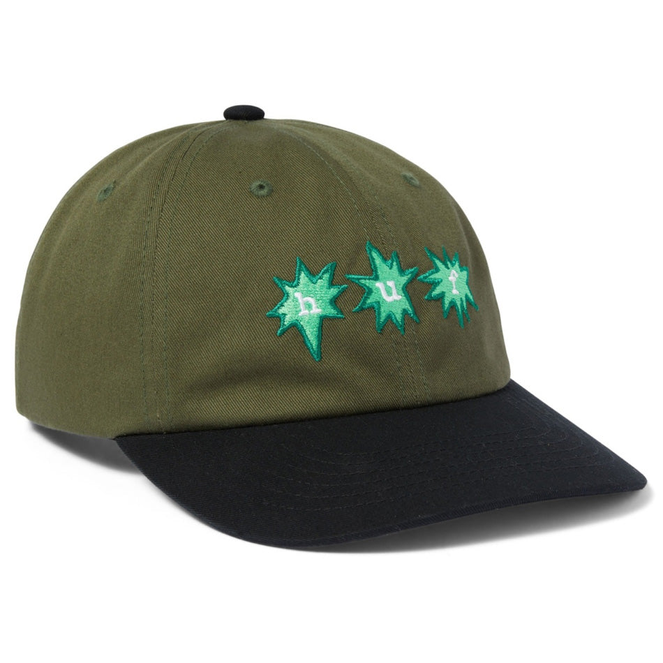 HUF ENLIGHTENMENT 6 PANEL SNAPBACK OLIVE