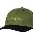 KROOKED BRUSH SKRIPT HAT OLIVE/BLACK
