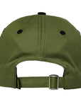 KROOKED BRUSH SKRIPT HAT OLIVE/BLACK
