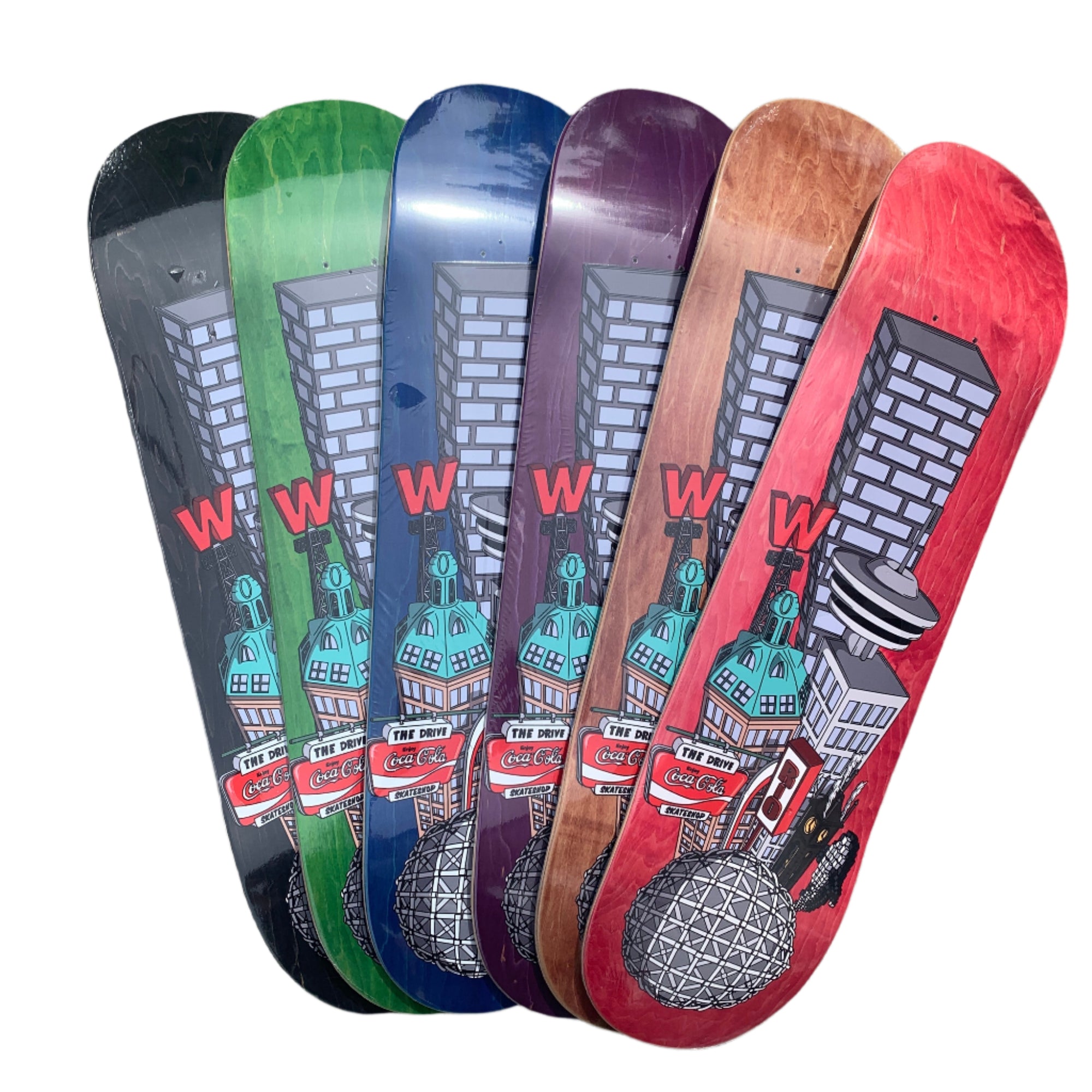 THE DRIVE SKATE SHOP LANDMARKS DECK (8"/8.25"/8.375"/8.5"/9") - The Drive Skateboard Shop