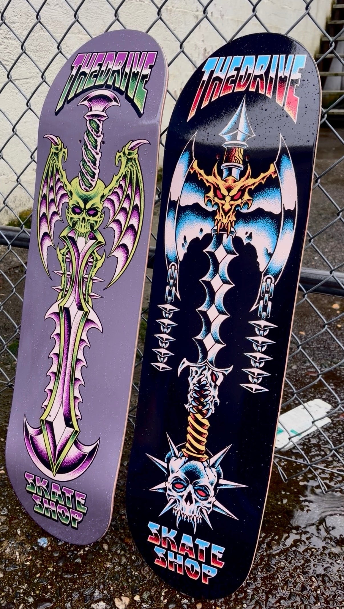 THE DRIVE SKATE SHOP DREADBOUND SWORD DECK (8