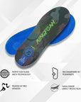 FP INSOLES KINGFOAM ORTHOTICS FLUIDX BLACK/CAMO/GREEN - The Drive Skateboard Shop