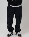 LOVIAH PARATROOPER CARGO PANTS BLACK