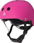 TRIPLE 8 YOUTH LIL 8 DUAL CERTIFIED HELMET W/EPS NEON PINK MATTE
