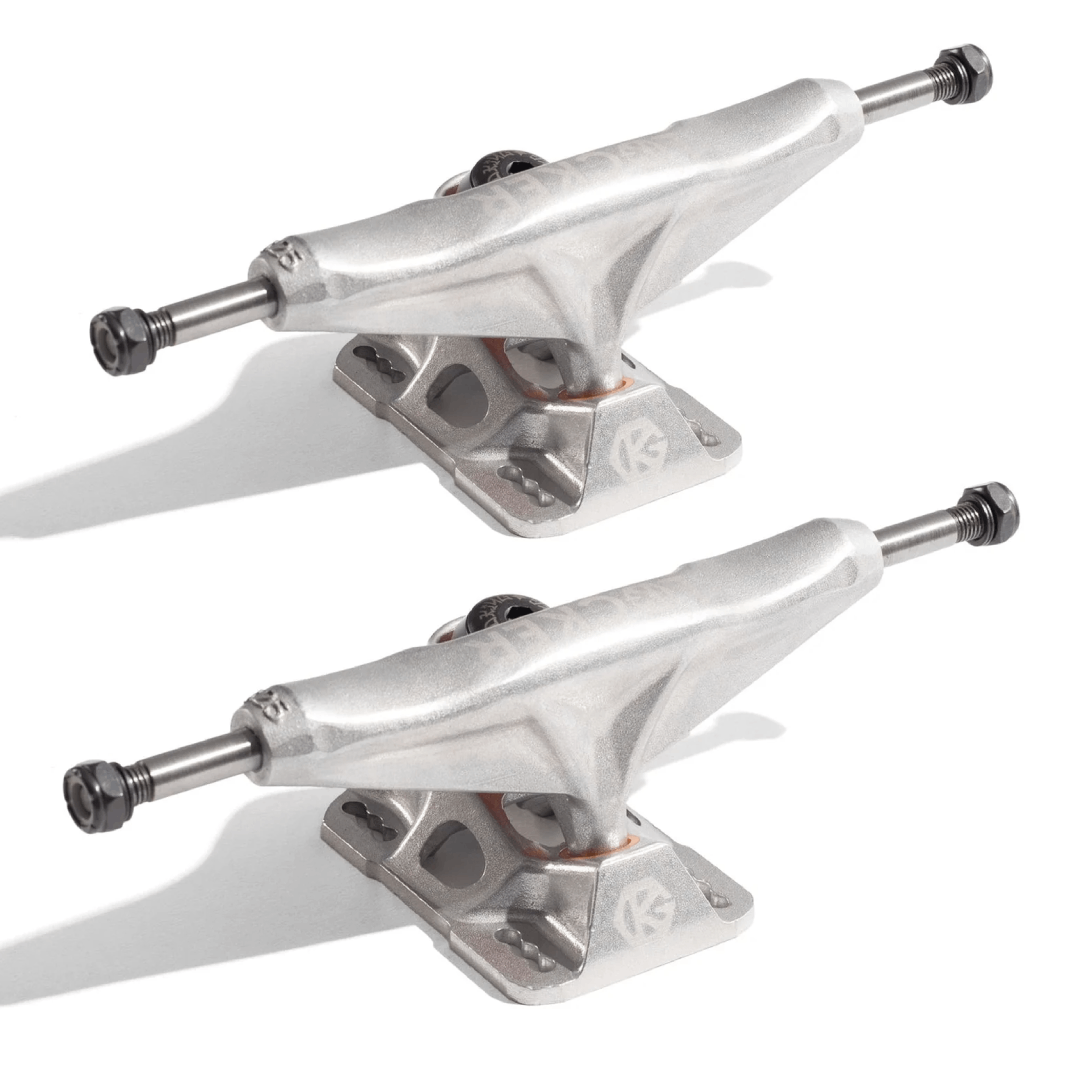 GRIND KING LOCKER TRUCKS SILVER – The Drive Skateboard Shop