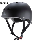 TRIPLE 8 YOUTH LIL 8 DUAL CERTIFIED HELMET W/EPS BLACK MATTE - The Drive Skateboard Shop