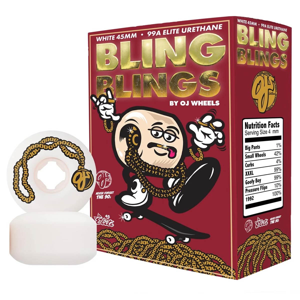 OJ WHEELS LIL BLING BLINGS MINI CHUBBIES 99A (45MM) - The Drive Skateboard Shop