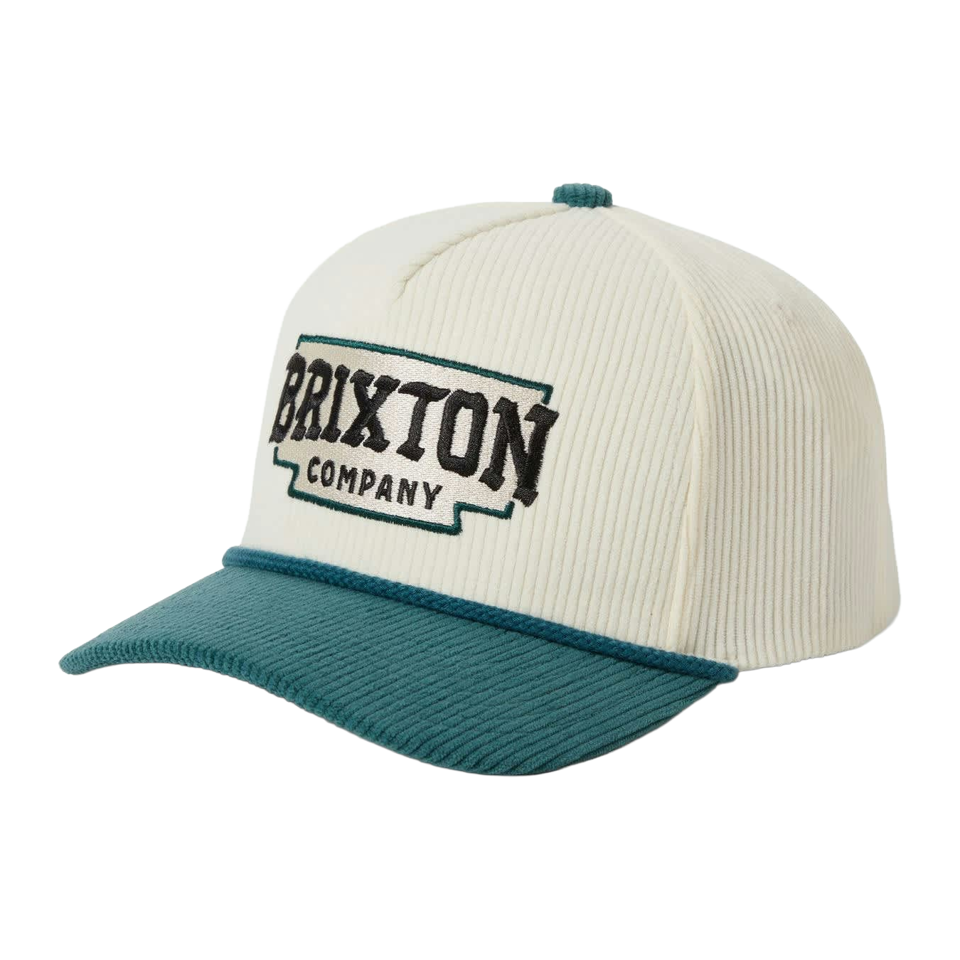 BRIXTON PIERSON C NP MP SNAPBACK NIGHT SAGE/OFF WHITE CORDUROY