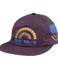 ROARK AMOK 5 PANEL HAT PURPLE ASH - The Drive Skateboard Shop