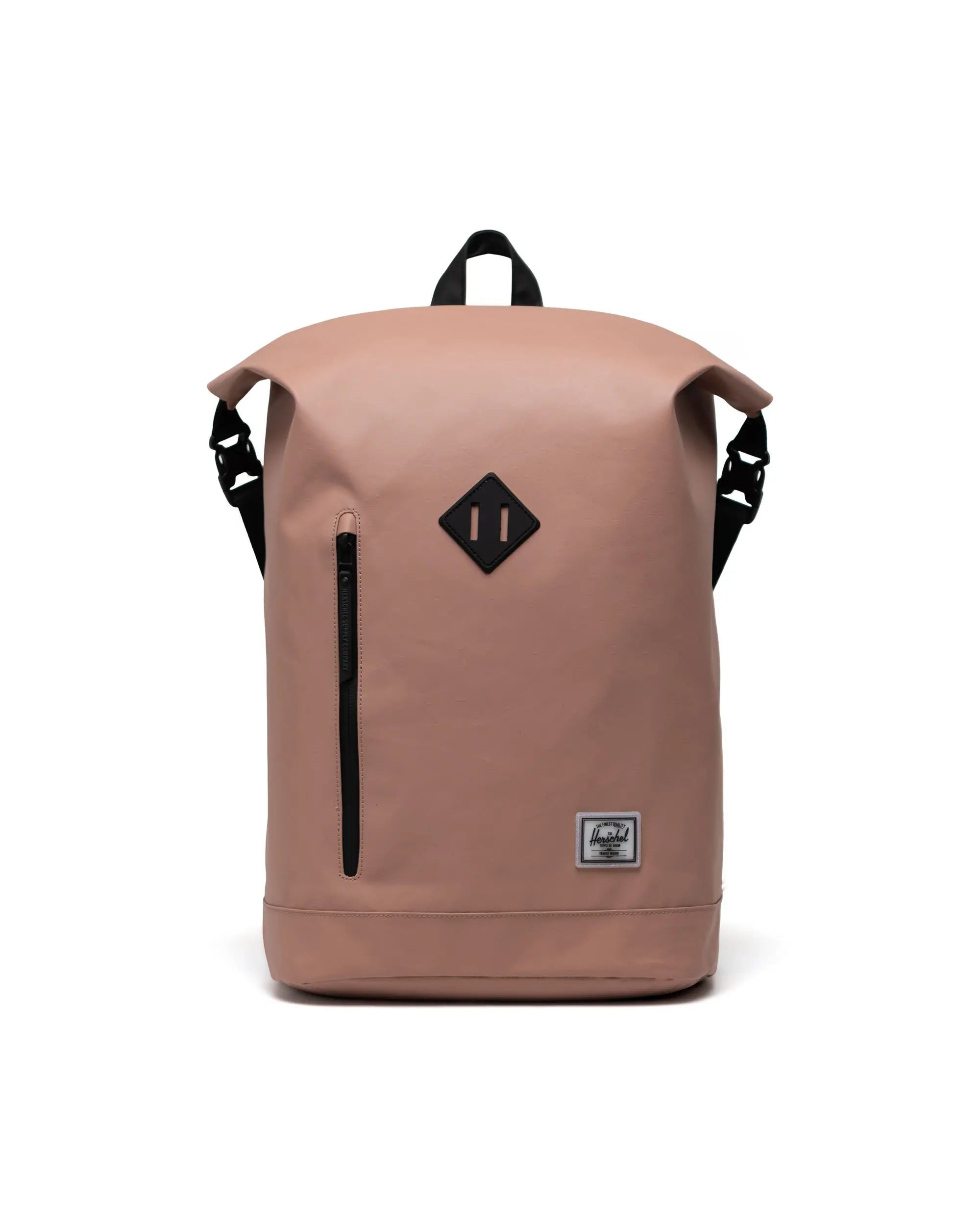 HERSCHEL ROLL TOP BACKPACK ASH ROSE WEATHER RESISTANT The Drive Skateboard Shop