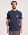 ROARK ADVENTURE READY GOODS PREMIUM TEE NAVY - The Drive Skateboard Shop