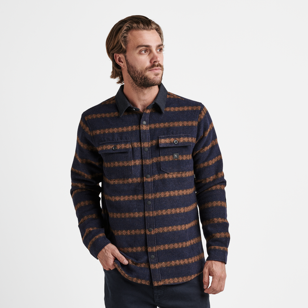 ROARK NORDSMAN DARK NAVY 2 FLANNEL - The Drive Skateshop