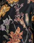 ROARK JOURNEY WOVEN T-SHIRT - BLACK FAR EAST FLORA - The Drive Skateshop