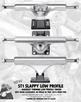 SLAPPY TRUCKS ST1 HOLLOW LOW SILVER/BLACK - The Drive Skateboard Shop