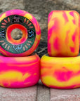 SPEEDLAB WHEELS MPS PINK/YELLOW SWIRL 101A (55MM) - The Drive Skateboard Shop