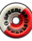 SPEEDLAB WHEELS JASON ADAMS RED/WHITE SPLIT 99A (54MM) - The Drive Skateboard Shop