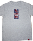 THE RED TELEPHONE CO THE COLD WORLD T-SHIRT HEATHER GREY