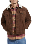 BRIXTON CABLE LINED TRUCKER JACKET PINECONE BROWN - The Drive Skateboard Shop