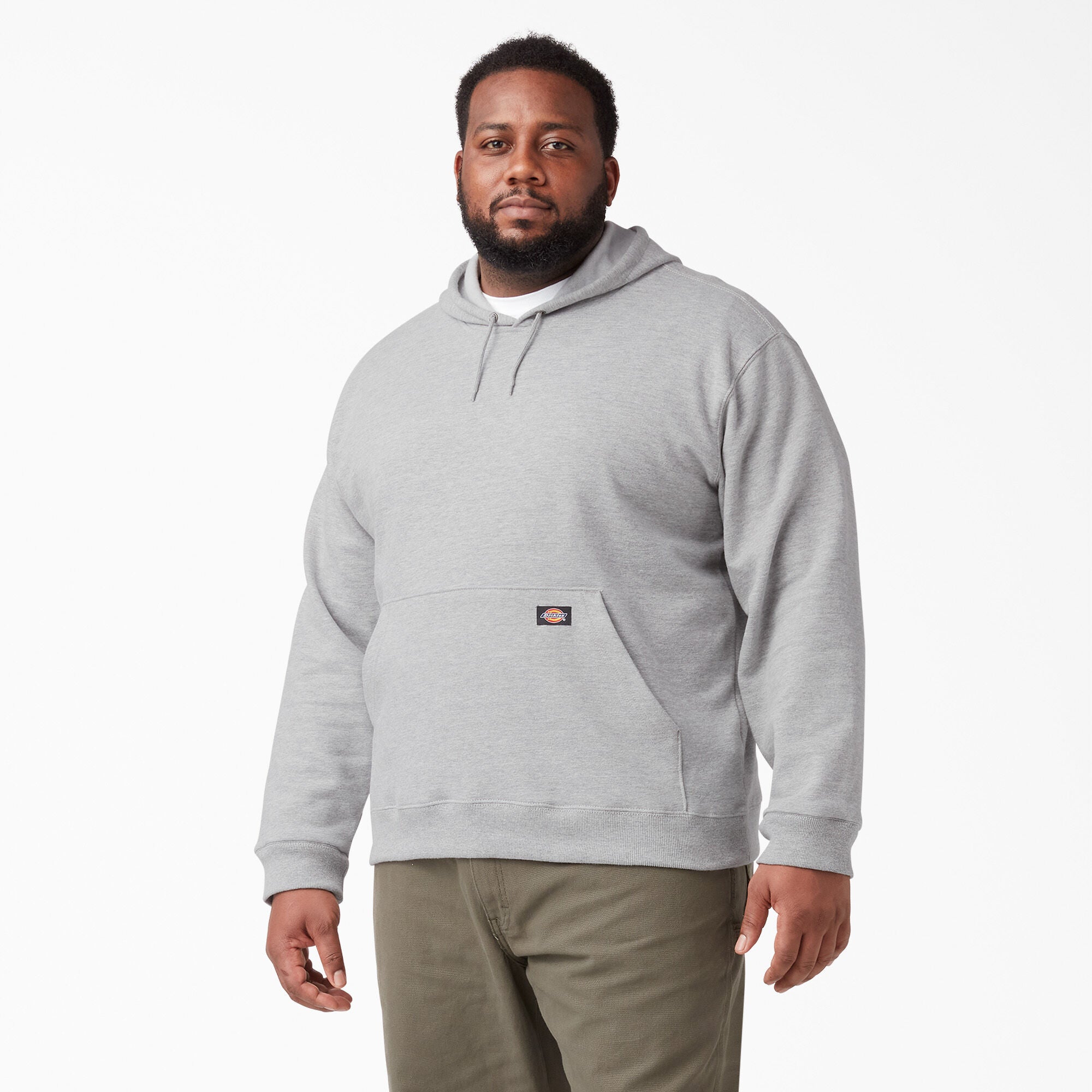 DICKIES FLEECE PULLOVER HOOD HEATHER GREY
