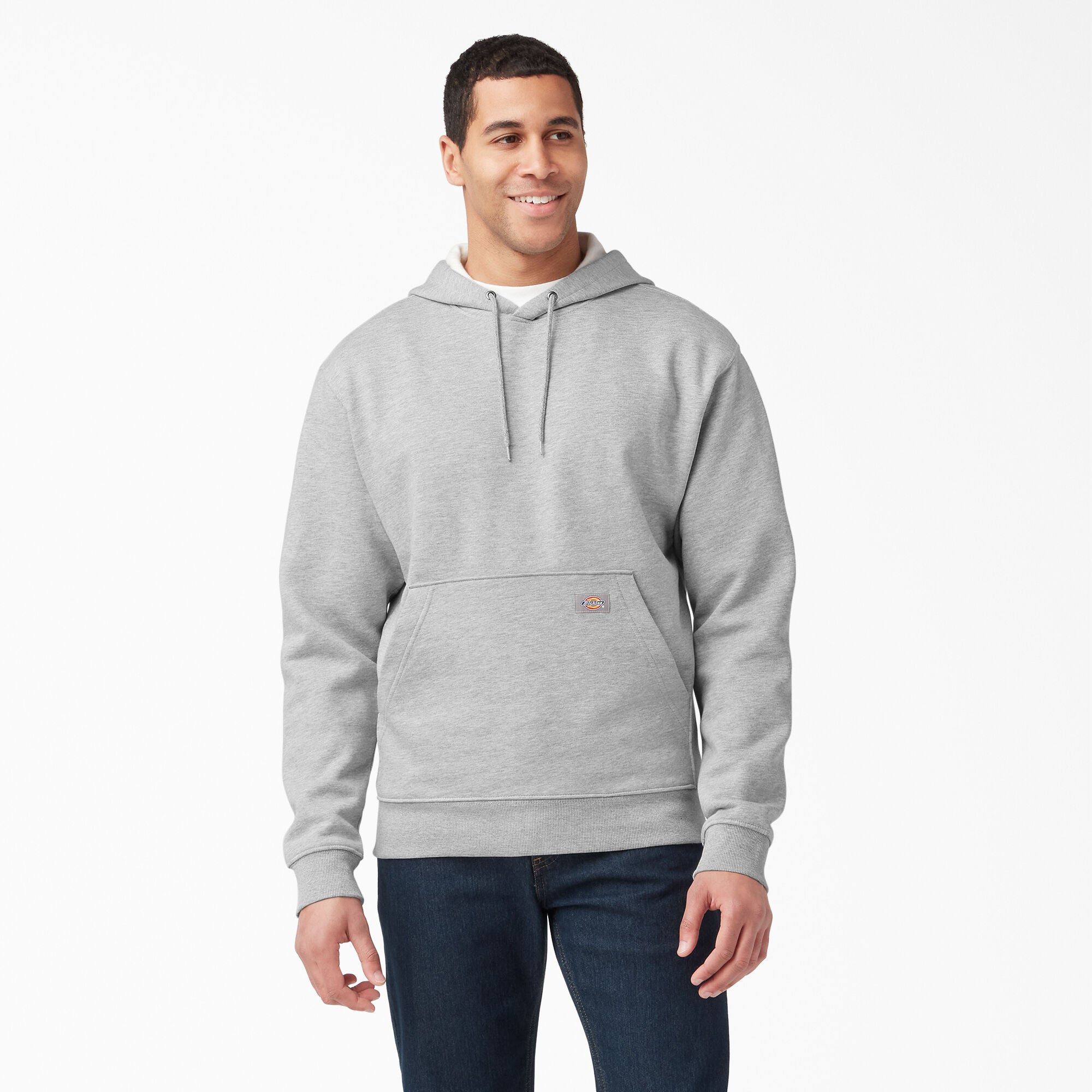 DICKIES FLEECE PULLOVER HOOD HEATHER GREY