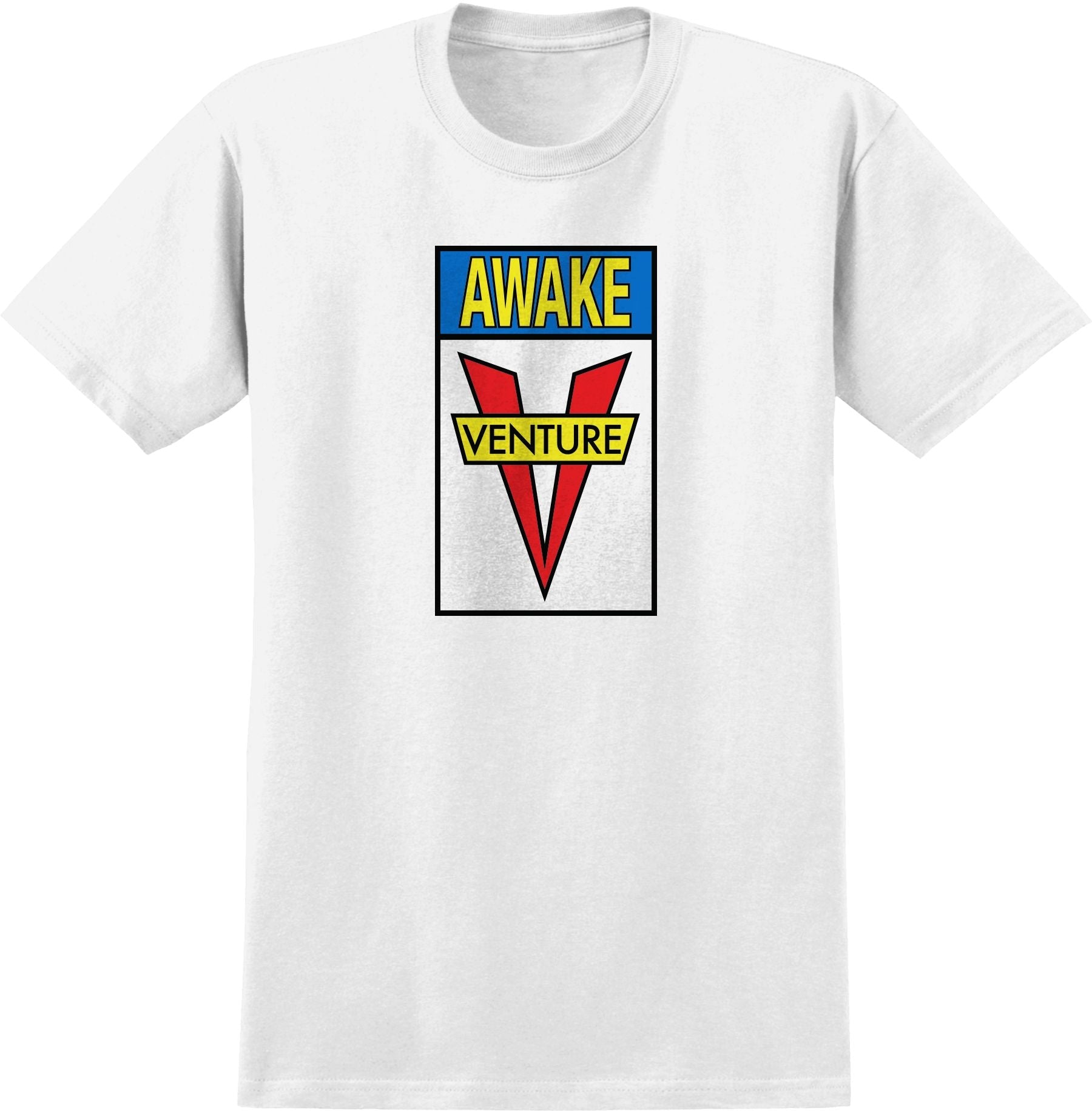 VENTURE AWAKE T-SHIRT WHITE/MULTI - The Drive Skateshop