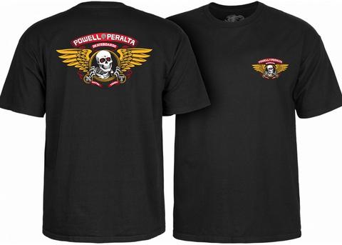 POWELL-PERALTA WINGED RIPPER TEE BLACK - The Drive Skateshop