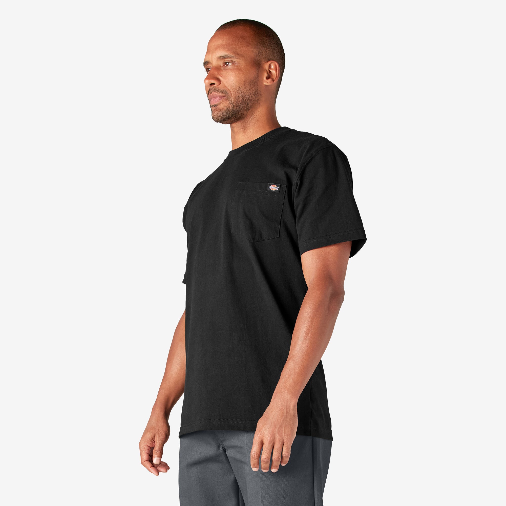 DICKIES  S/S HEAVYWEIGHT POCKET BLACK