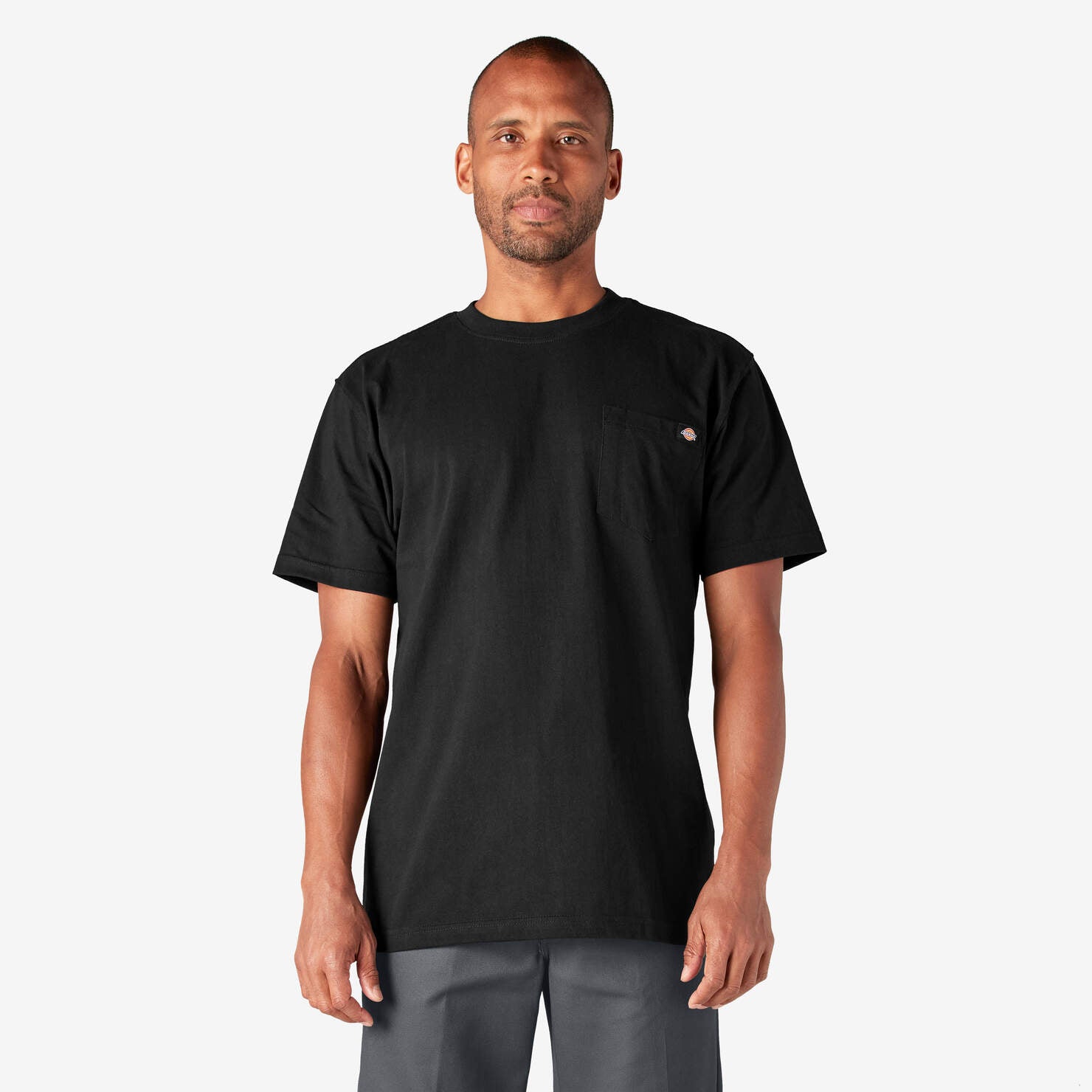DICKIES  S/S HEAVYWEIGHT POCKET BLACK