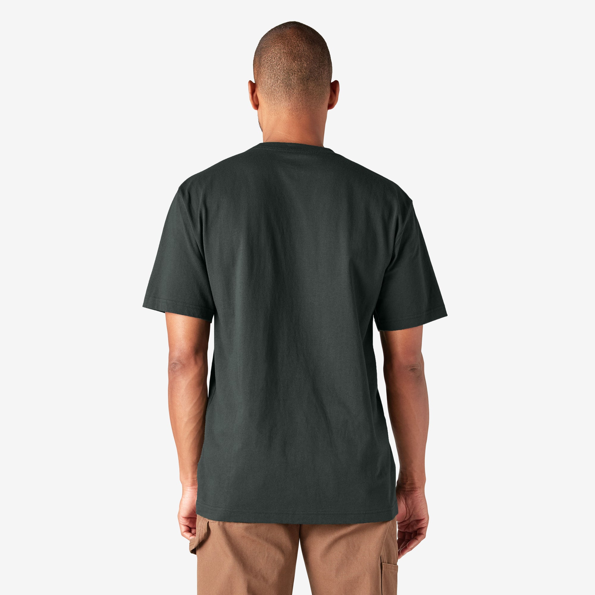 DICKIES S/S HEAVYWEIGHT POCKET TEE HUNTER GREEN