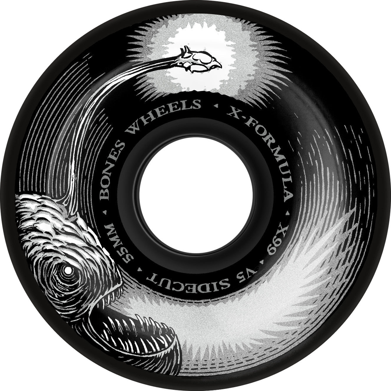 BONES WHEELS X-FORMULA DARK WATERS V5 SIDECUTS BLACK 99A (55MM