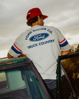 BRIXTON X FORD COUNTRY JERSEY HEATHER GREY