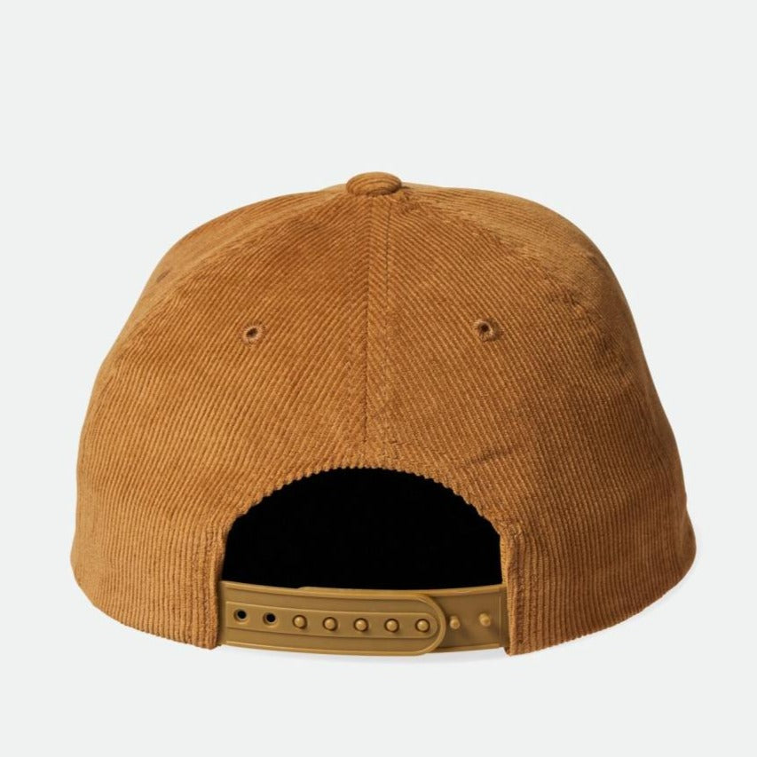 BRIXTON CREST C MP SNAPBACK GOLDEN BROWN CORD - The Drive Skateshop