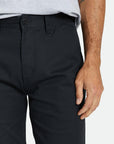 BRIXTON CHOICE CHINO SLIM FIT PANT PANT - BLACK - The Drive Skateshop