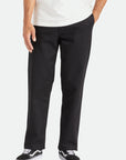 BRIXTON CHOICE CHINO RELAXED PANT BLACK - The Drive Skateboard Shop