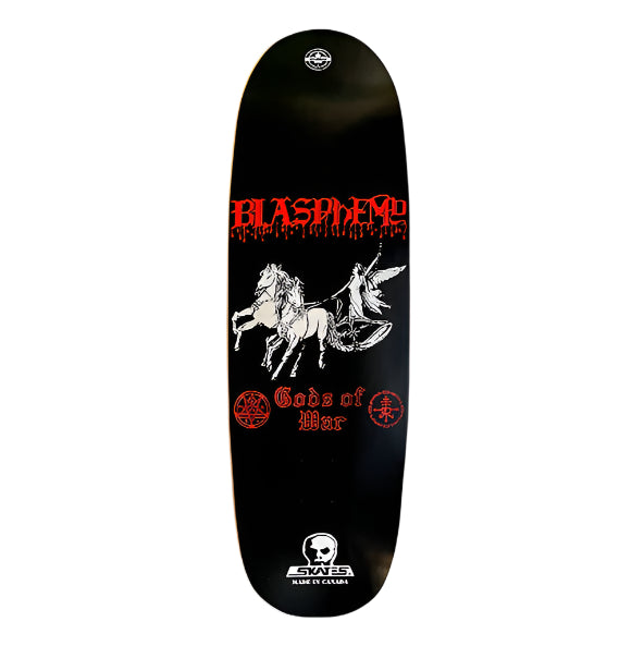 SKULL SKATES DECK BLASPHEMY FOOTBALL SHAPE (10